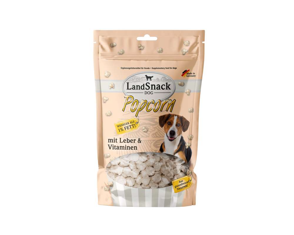 LandSnack Dog - Popcorn 12x100g