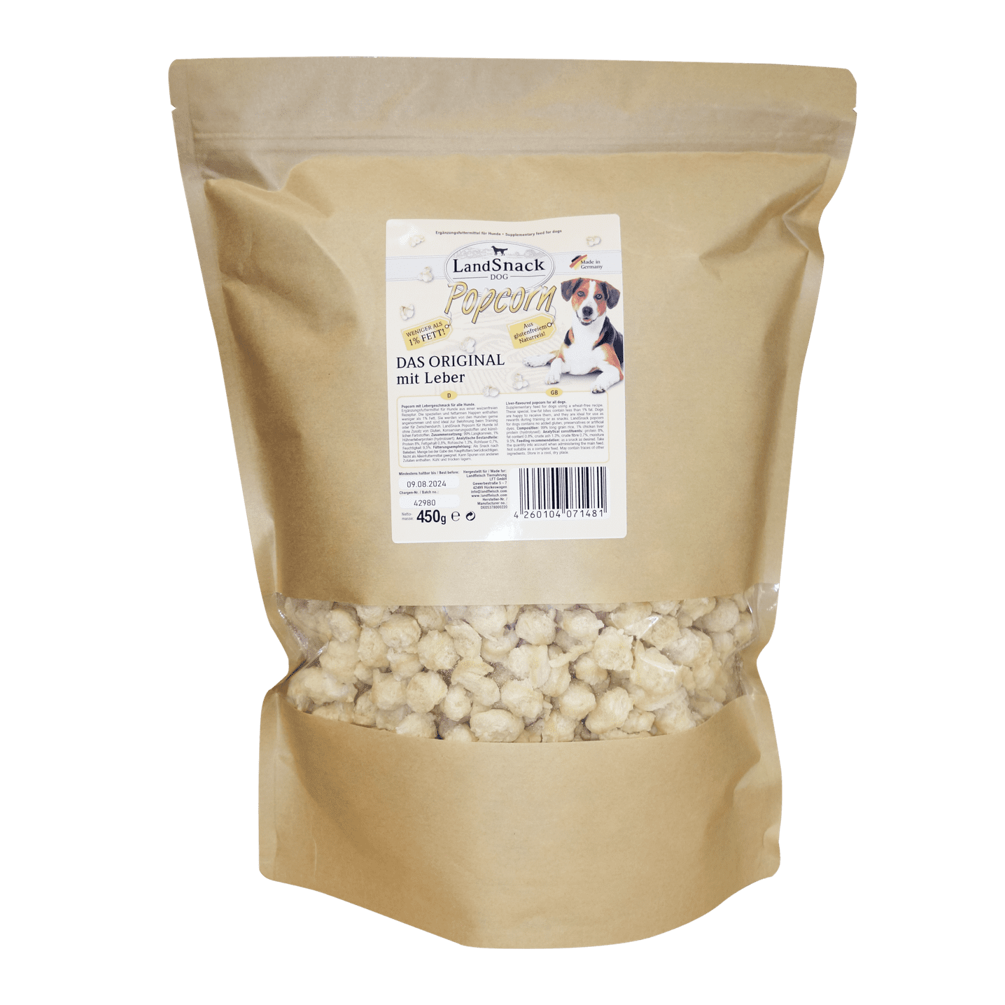 LandSnack Dog Popcorn XXL-Pack 450g