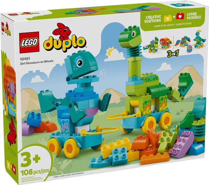 LEGO® DUPLO 10451 Dinos auf Rädern 3-in-1-Set