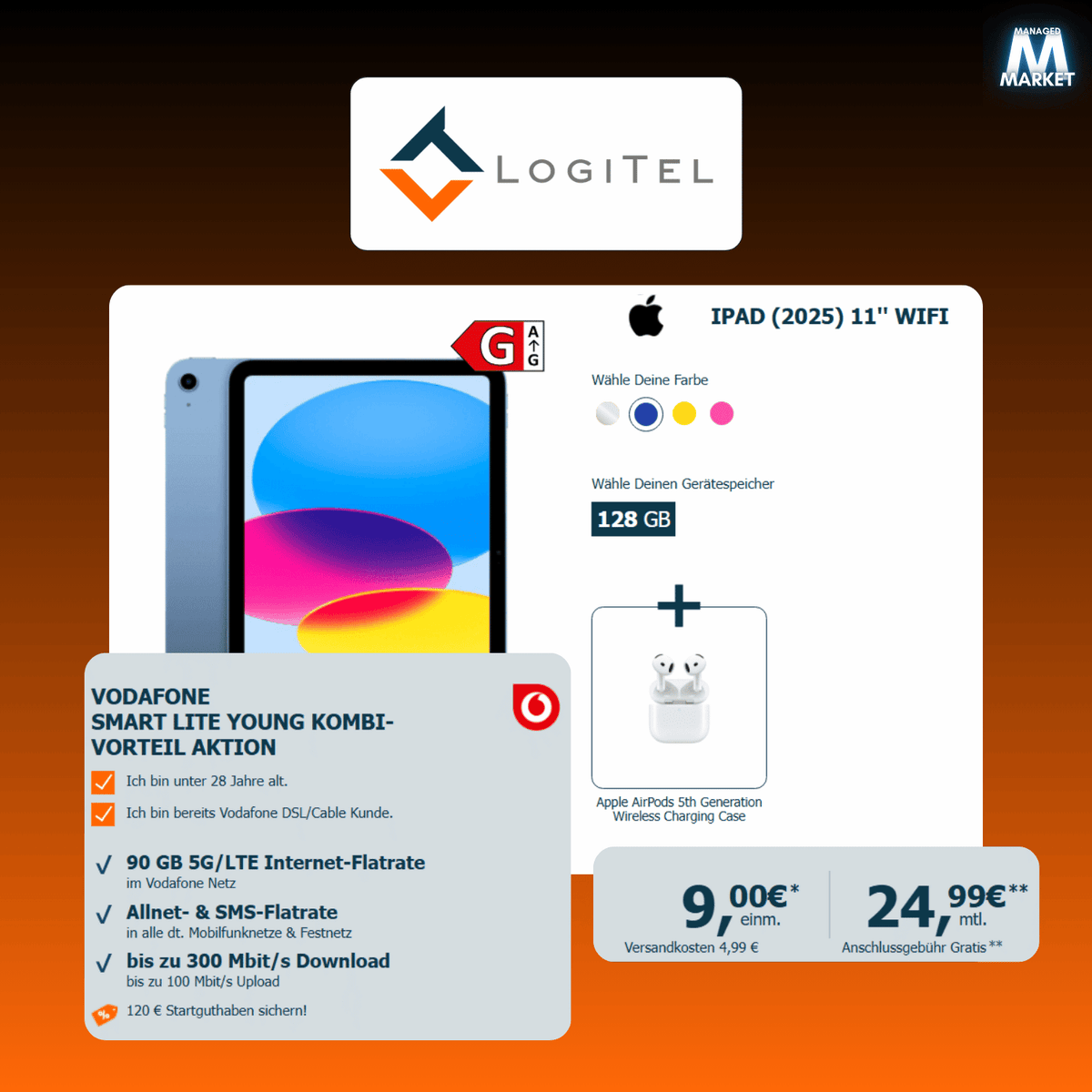 Vodafone Smart Lite + iPad & AirPods 5 – LogiTel