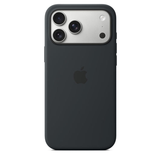 Apple Silikon Case iPhone 17 Pro Max mit MagSafe (Schwarz)