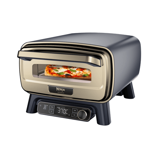 Ninja Artisan Outdoor-Elektro-Pizzaofen und Heißluftfritteuse – Blau und Gold in Blau-gold | MO201EUBL1 | von SharkNinja