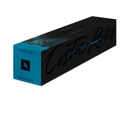 Nespresso Costa Rica Vertuo Line 10 Gran Lungo Kaffeekapseln 150 ML Malzig mit Getreidenoten