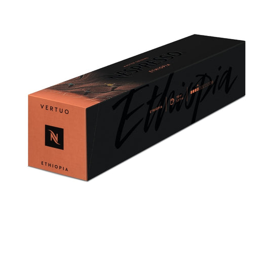 Nespresso Ethiopia Vertuo Line 10 Gran Lungo Kaffeekapseln 150 ML Blumig & zart