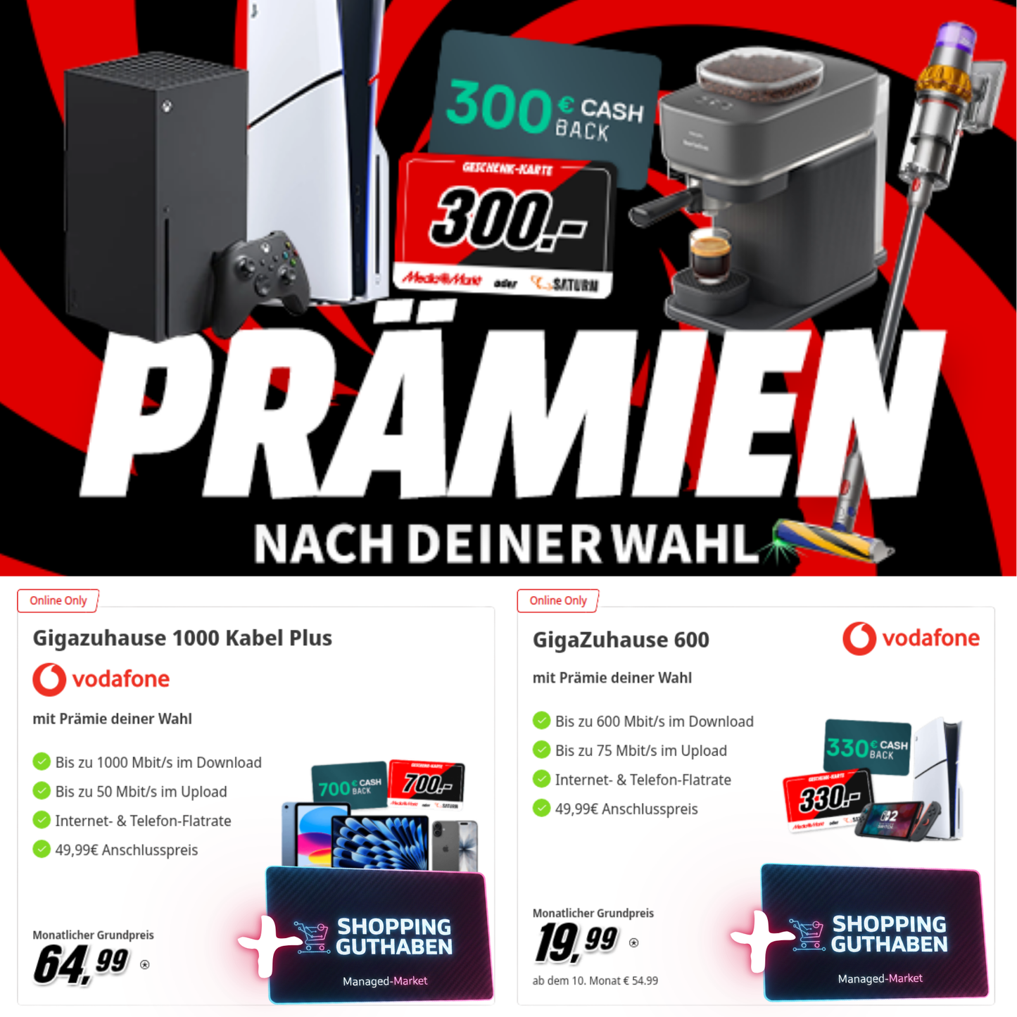 Internet Zuhause mit MediaSaturn + 30€ Shopping-Power