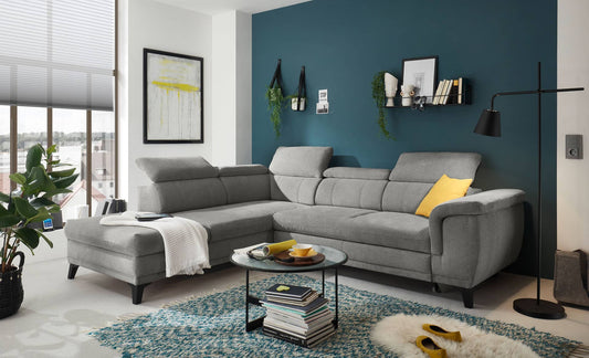 Ecksofa Albany mit Schlaffunktion und Bettkasten von Ed Exciting Design in verschiedenen Farben