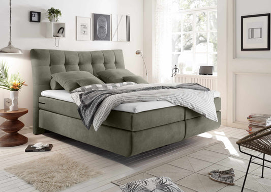 Boxspringbett Malibu 180 x 200 - Luxus-Mikrofaser in 7 verschiedenen Farbvarianten