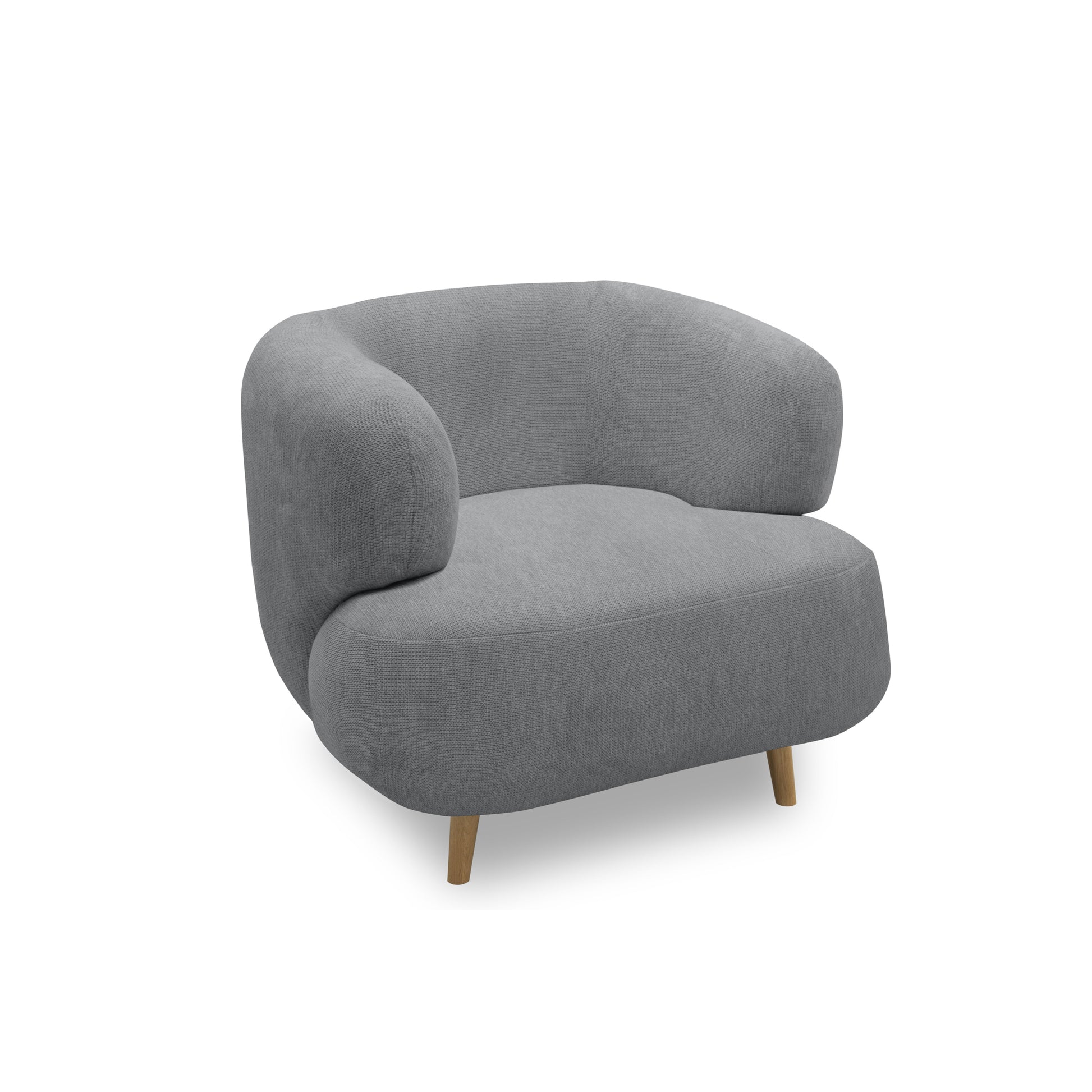 Polstersessel 800014, Sessel, Holzfüße, Armsessel, 86 x 73 x 160 (BxTxH), grau   Aosom