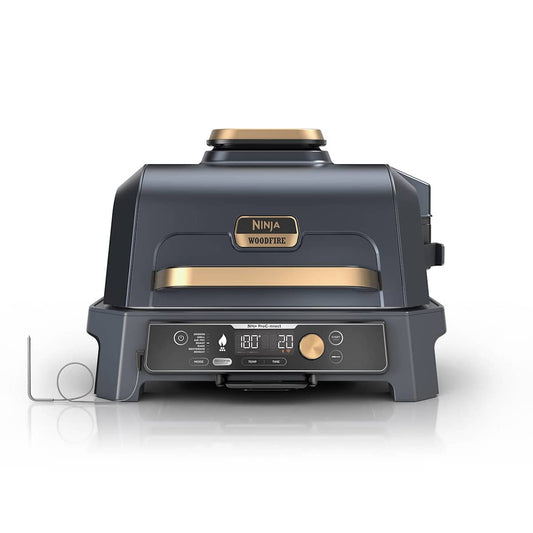 Ninja Woodfire Pro Connect XL Elektrischer Outdoor Grill & Smoker OG901EUBL1 – Blau