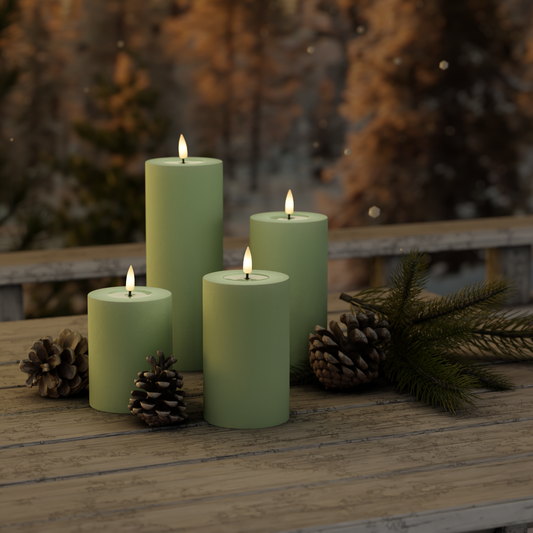 Dust Green Außenleuchten-Set 7,5 x 10, 12,5, 15, 20