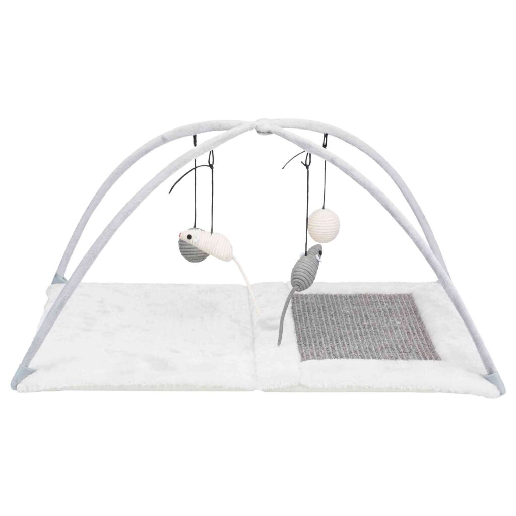 Kratzmatte mit Spielbogen, /lichtgrau