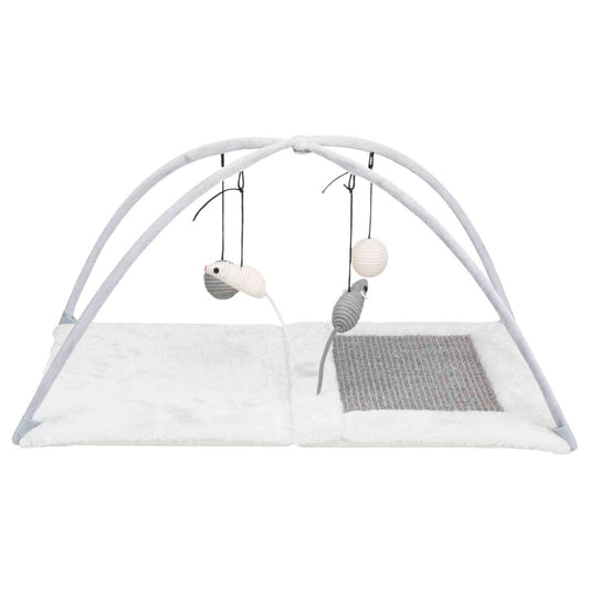Kratzmatte mit Spielbogen, /lichtgrau