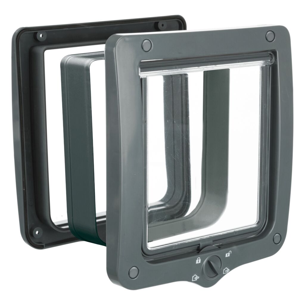 4-Wege Freilauftür XXL mit Tunnel, 24 × 28 cm