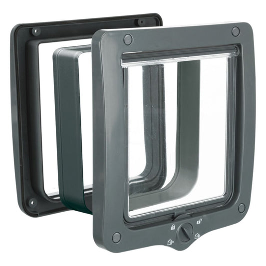 4-Wege Freilauftür XXL mit Tunnel, 24 × 28 cm