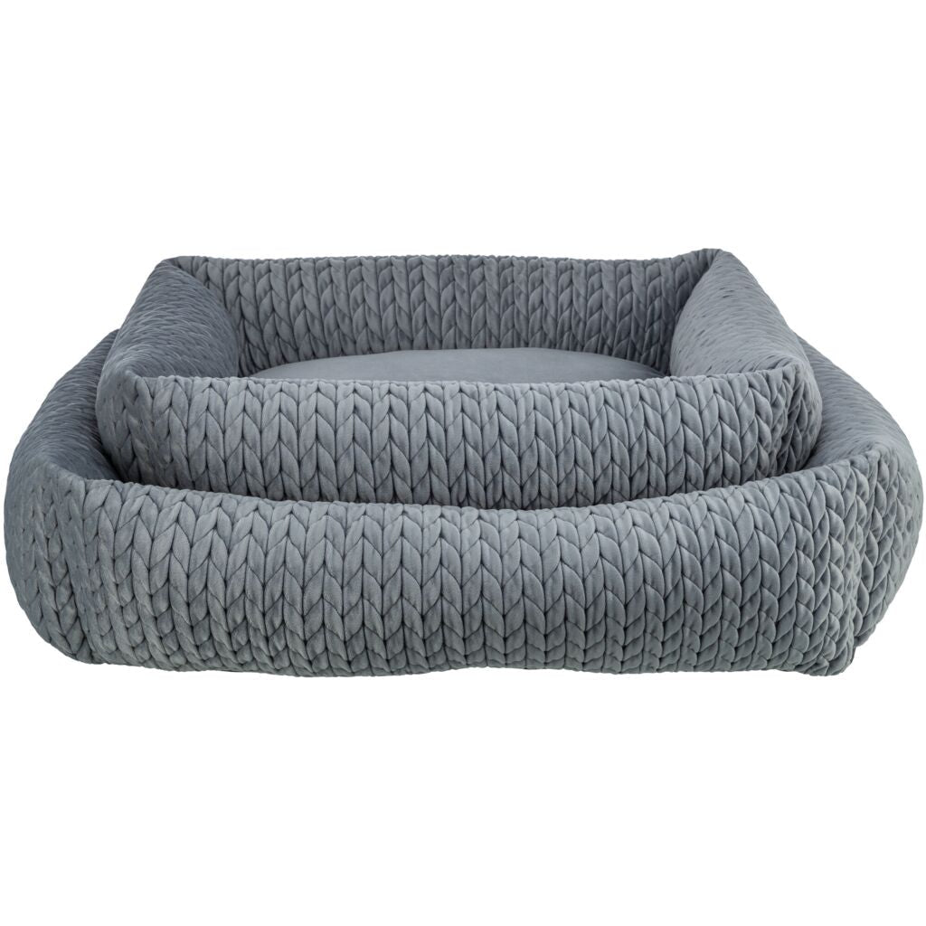 Bett Livia, eckig, braun