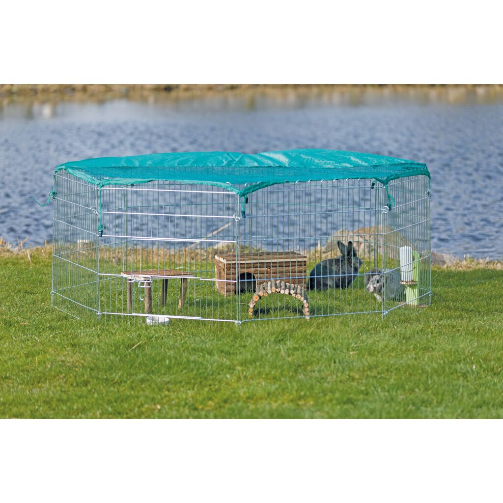 natura Freilaufgehege mit Schutznetz, Metall
