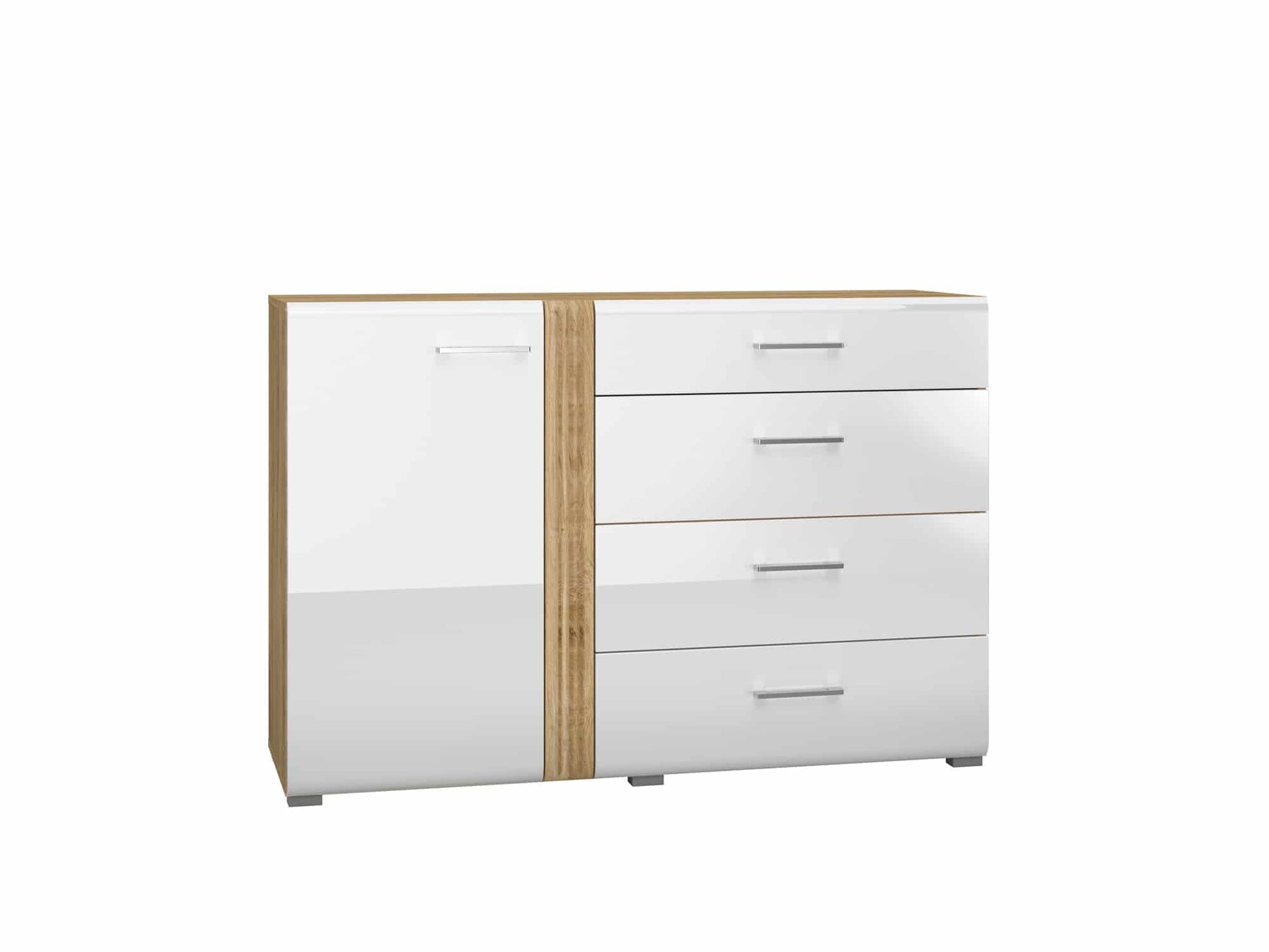 Adagio 04 Kommode Castello Eiche – weiß