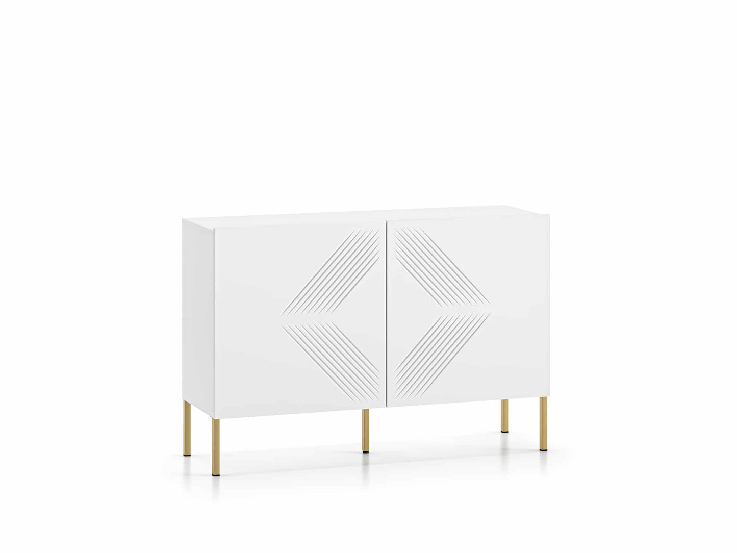 Clearing 03 weiße Kommode mit goldenen Füßen