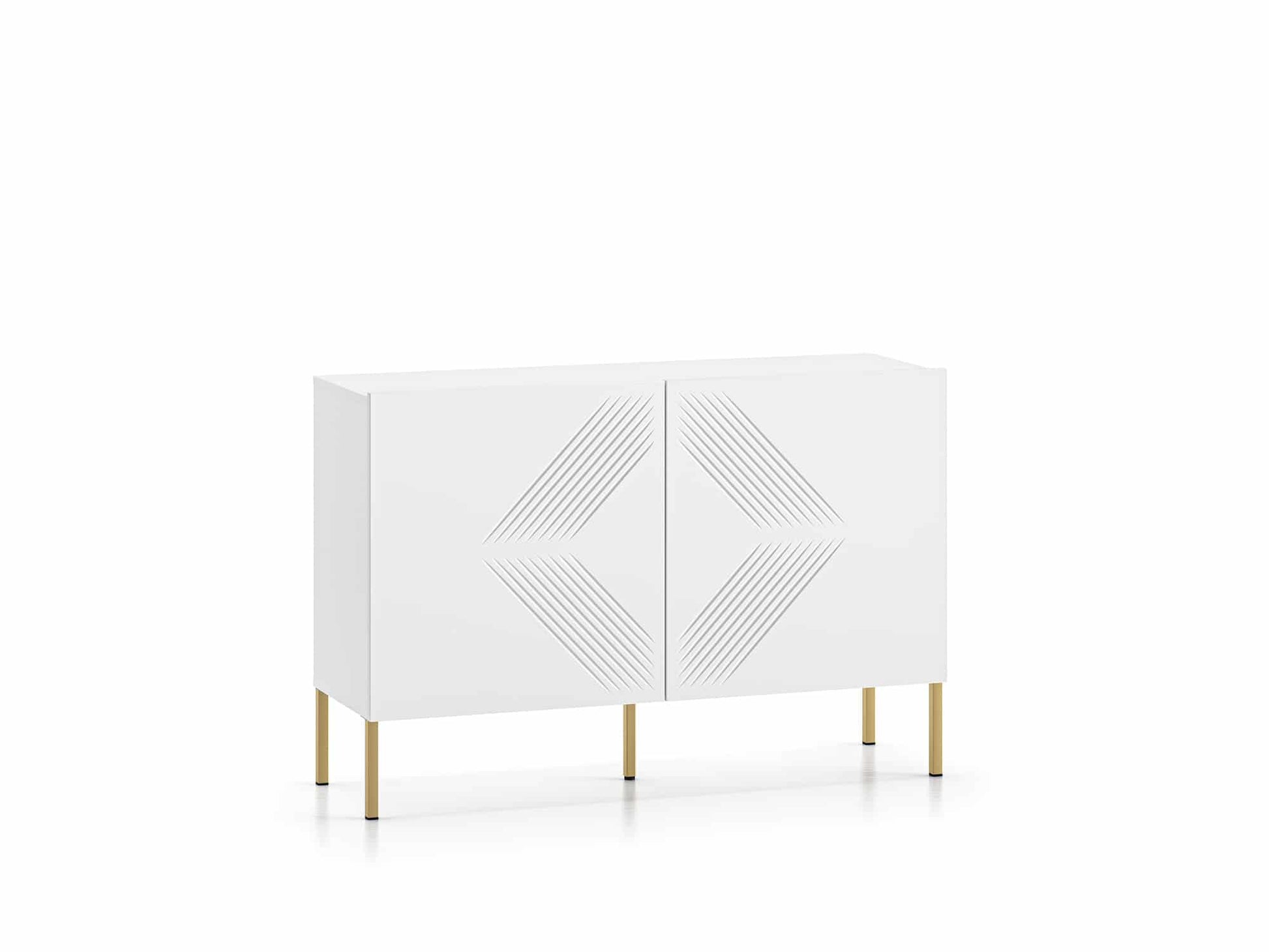 Clearing 03 weiße Kommode mit goldenen Füßen