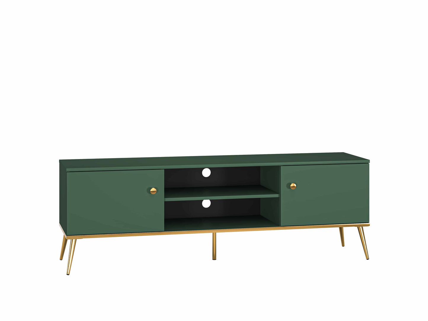 Forest 05 TV Lowboard grün/gold