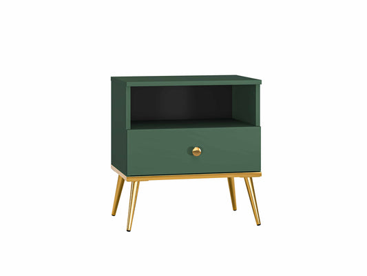 Forest 06 Nachttisch grün/gold
