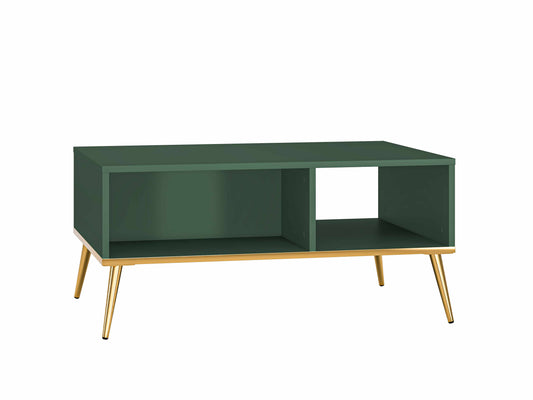 Forest 07 Couchtisch grün/gold