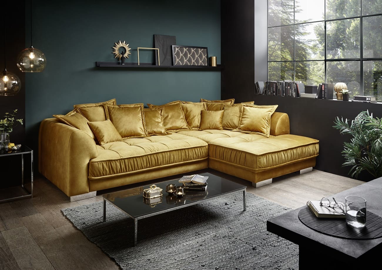 Ecksofa Pascha von ED Exciting Design - Luxus-Mikrofaser