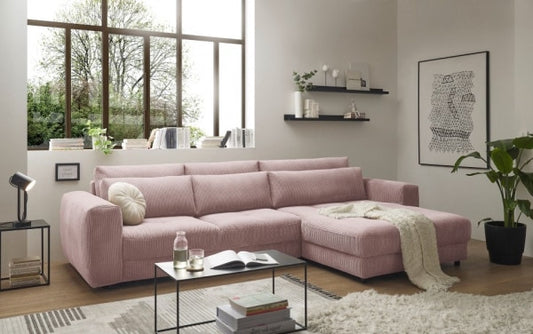 Ecksofa Barura in Cordstoff von Ed Exciting Design – Modernes, Großzügiges Sofa für Ihr Wohnzimmer