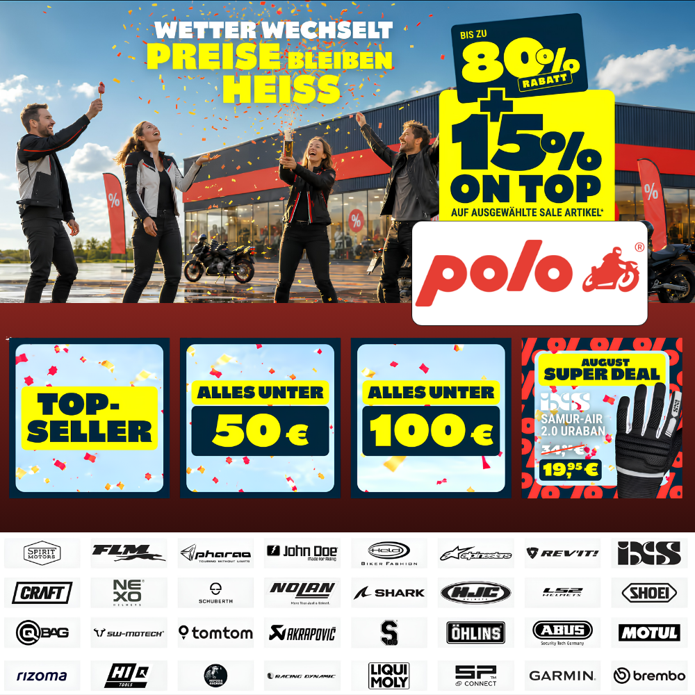 80% + Versand – POLO Motorrad