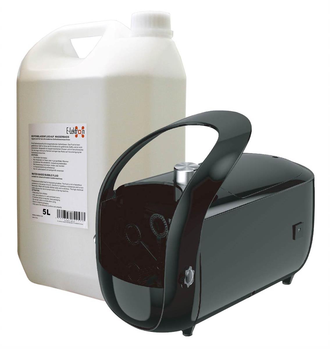 EL189833 E-Lektron B100 Seifenblasenmaschine USB inkl. 5L Fluid