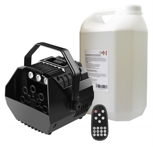 EL189836 E-Lektron B102 Seifenblasenmaschine RGB LED inkl. 5L Fluid
