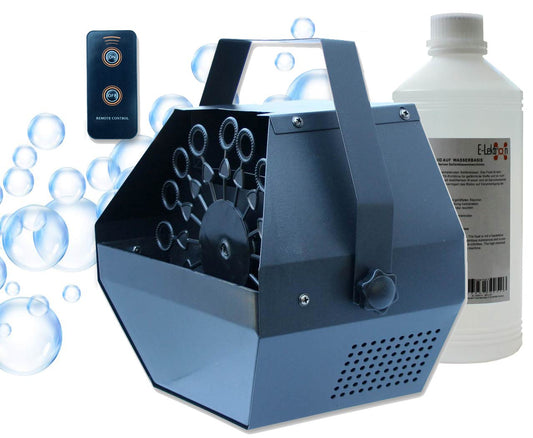 EL189063 E-Lektron B500-R Seifenblasenmaschine mit Fernbedienung inkl. 1L Fluid