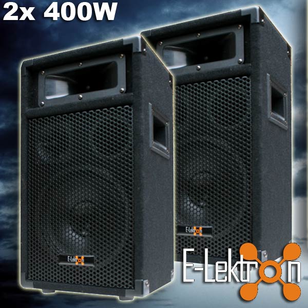 EL179761 E-Lektron PW20 DJ PA 3-Wege Lautsprecher Paar