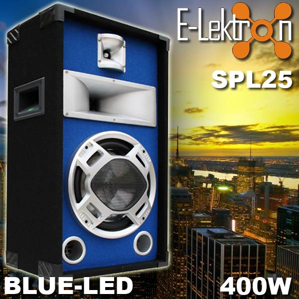 EL179500 E-Lektron Blue-LED Lautsprecher SPL25