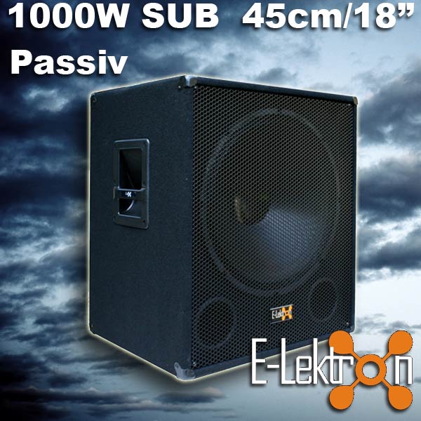 EL179754 E-Lektron SUB-P45 PA Subwoofer 45cm passiv