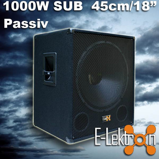 EL179754 E-Lektron SUB-P45 PA Subwoofer 45cm passiv