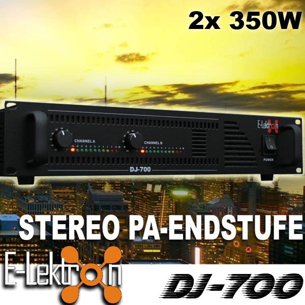 EL199082 E-Lektron DJ-700 DJ PA-Verstärker