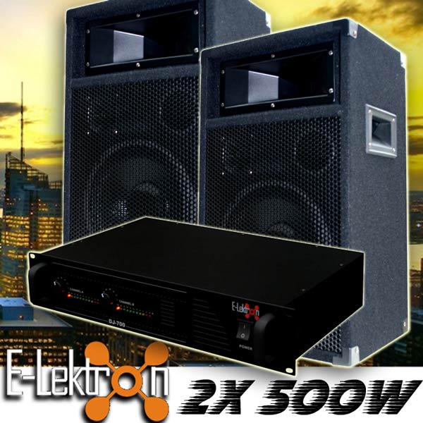 EL189755 DJ PA Anlage DJ-700 Endstufe & PW25 Lautsprecher