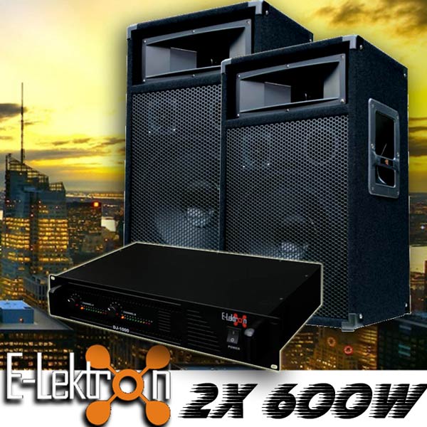EL189768 DJ PA Anlage DJ-1000 Endstufe & PW30 Lautsprecher