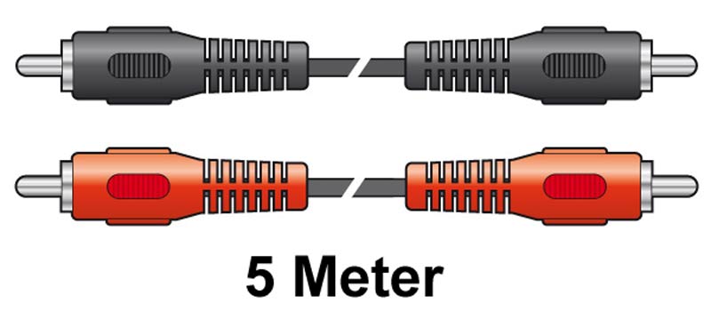 EL104803 Stereo Cinchkabel 5m