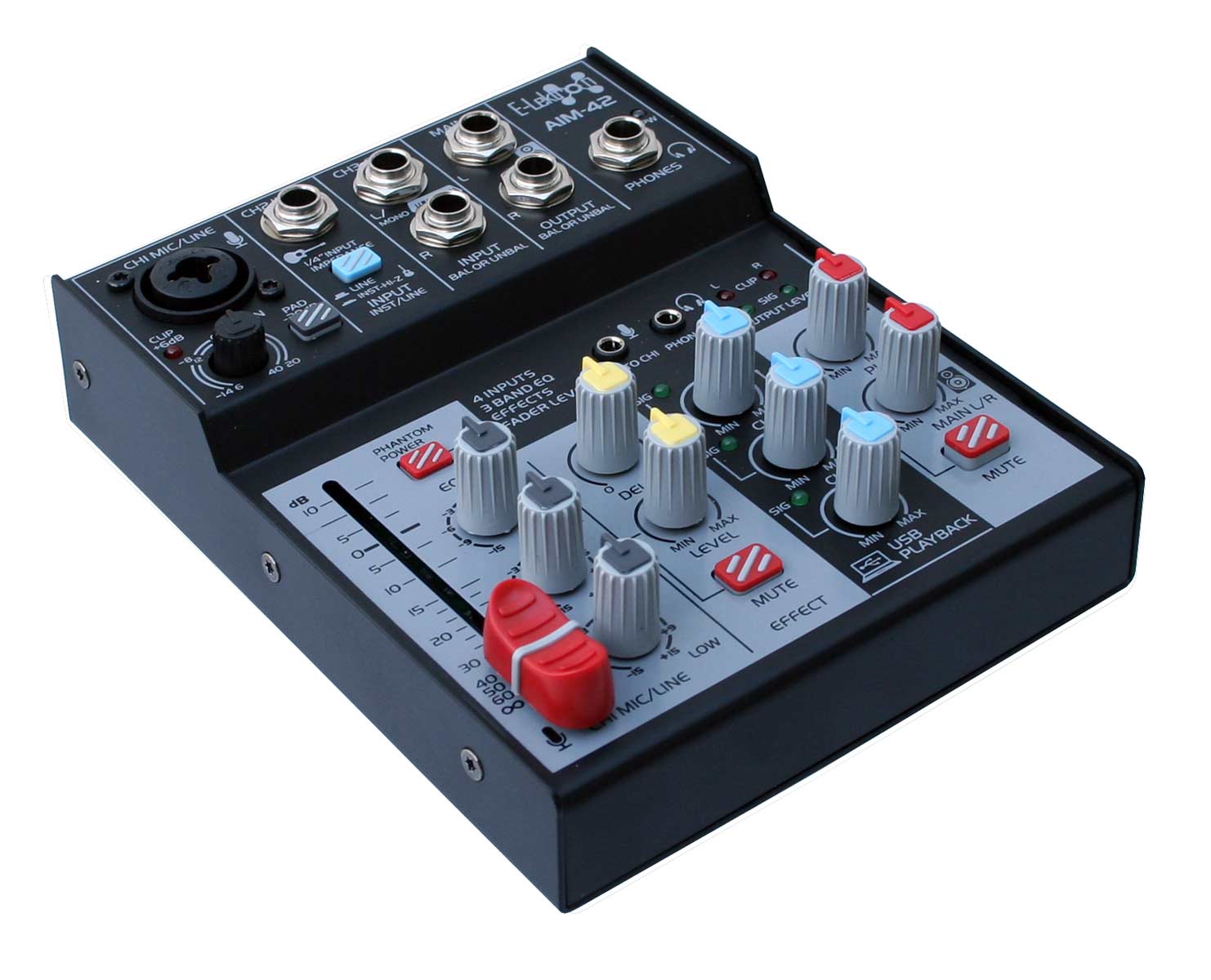 EL172604 E-Lektron AIM-42 Audio Mixer USB-Interface