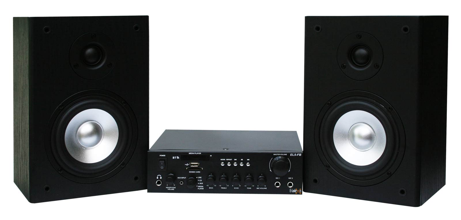 EL103401 E-Lektron EL5-FB HiFi Verstärker inkl. Lautsprecher