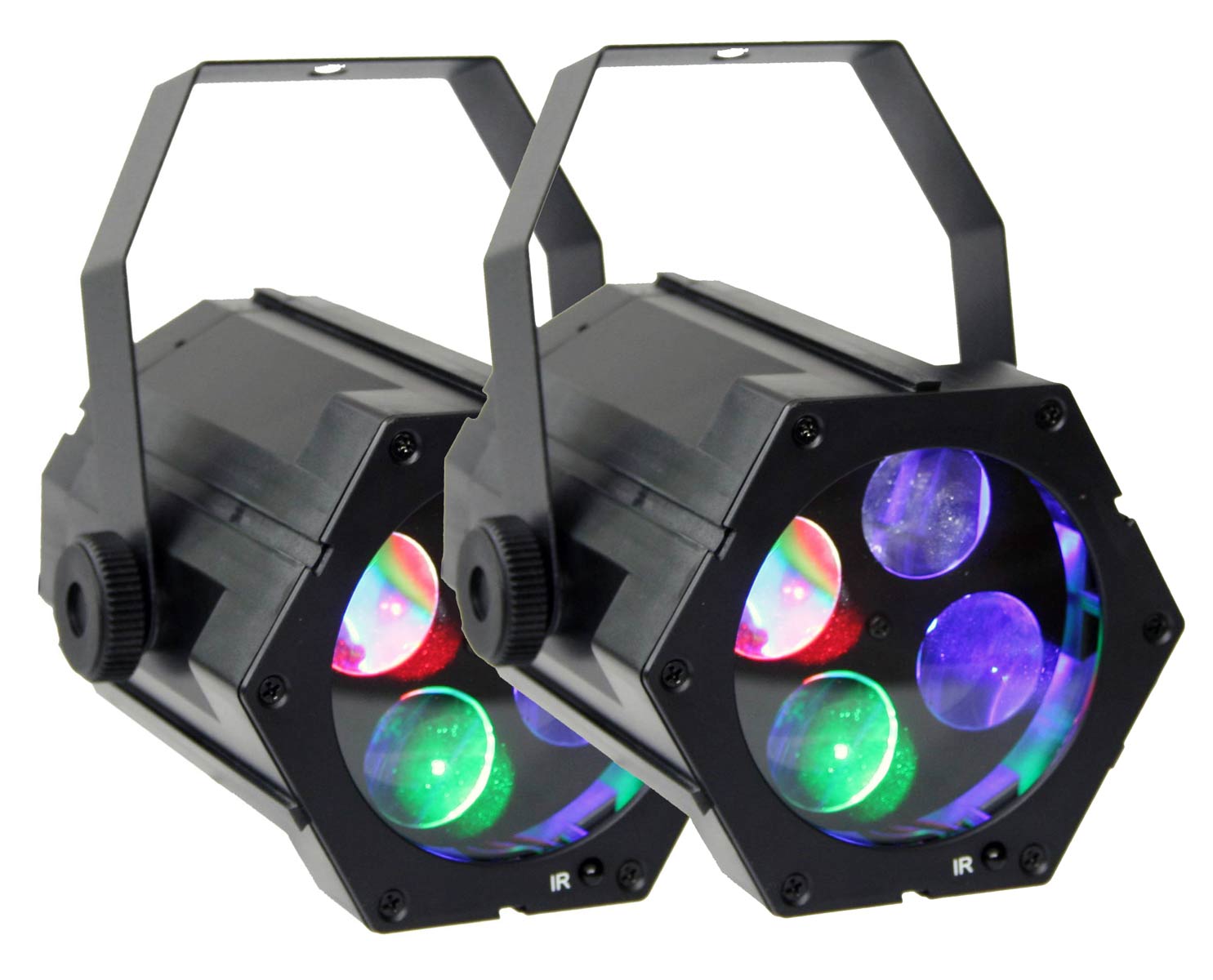 EL453545 E-Lektron Gobo-9W USB RGBW LED Party Gobo Projektor Satz 2 Stück