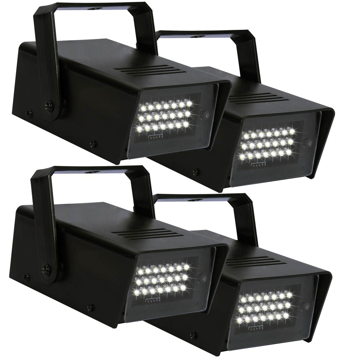 EL453504 E-Lektron LS-21 LED Stroboskop Lichteffekt Satz 4 Stück