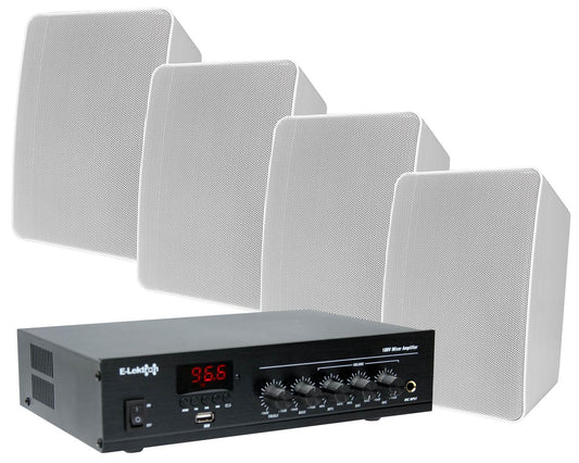 EL189827 E-Lektron ELA Beschallungsanlage Bundle Weiß