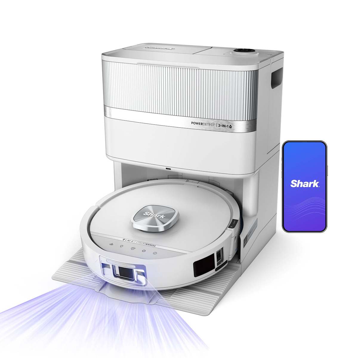 Shark PowerDetect UV Reveal 2-in-1 Saug- und Wischroboter in Weiß | RV3000XEEUWH | von SharkNinja