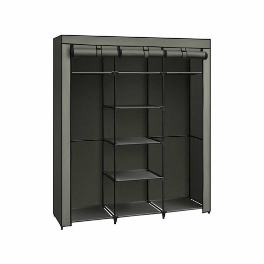 Kleiderschrank Stoffschrank faltbare Garderobe mit Kleiderstangen