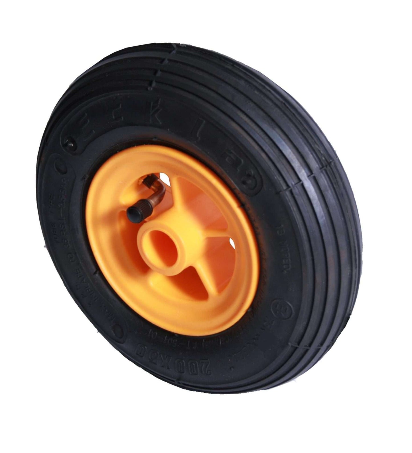 Eckla-Rad 200 mm. Nabenlänge: 60 mm - Luftrad gelb