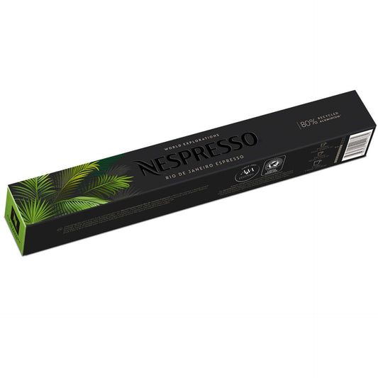 Nespresso Rio de Janeiro Espresso Original Line 10 Espresso Kaffeekapseln 40 ml Reich an Kräuter- & Gewürzaromen