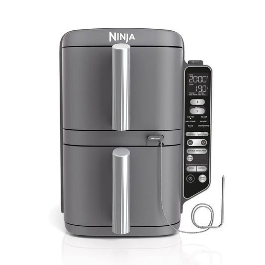 Ninja Double Stack XL 2-Ebenen Heißluftfritteuse 9 5 L mit Smart Cook System SL451EU